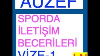 'Video thumbnail for Sporda İletişim Becerileri Vize Deneme Sınavı -1'