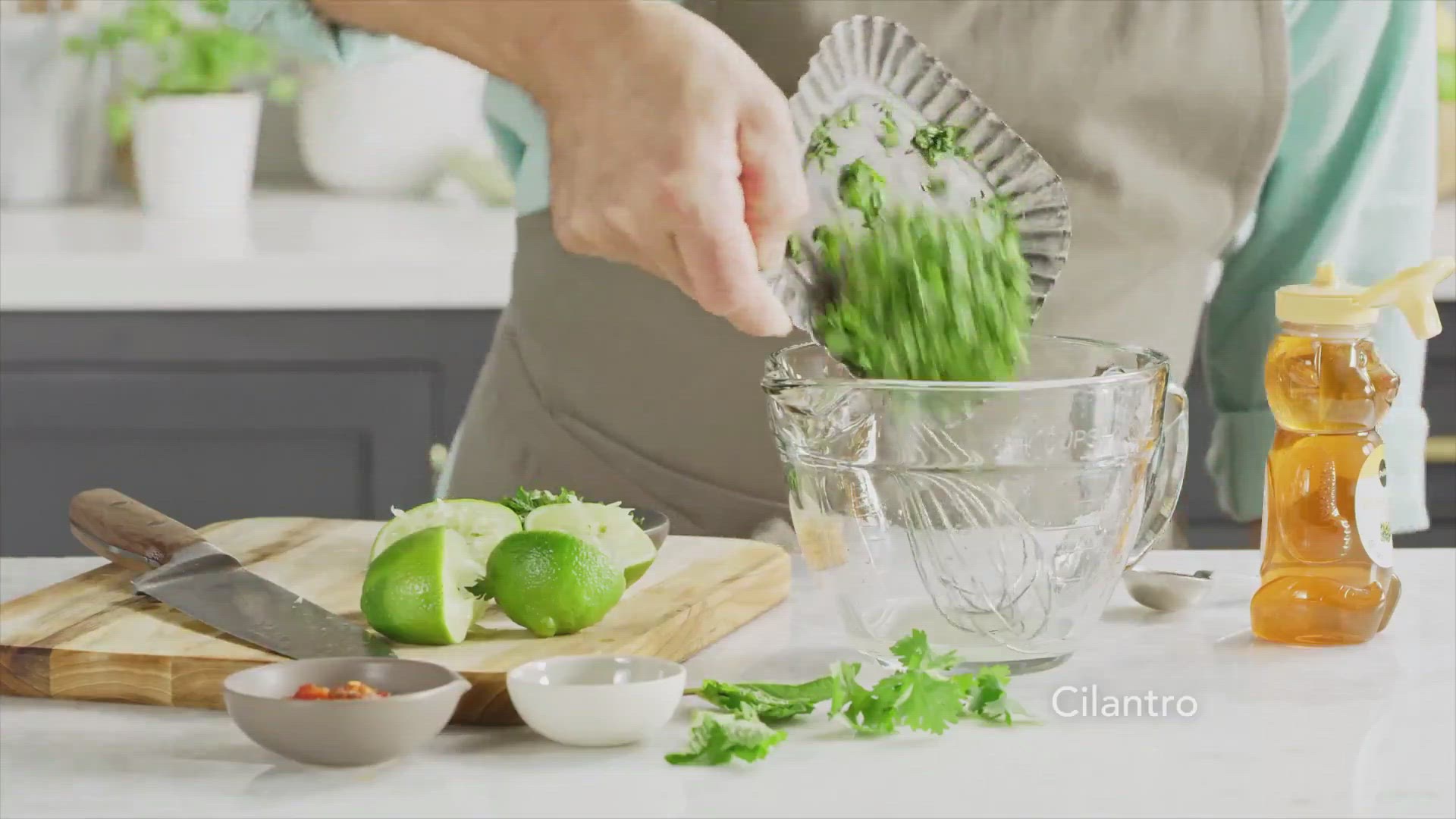 'Video thumbnail for Chili Herb Steak with Melon Cucumber Salad'