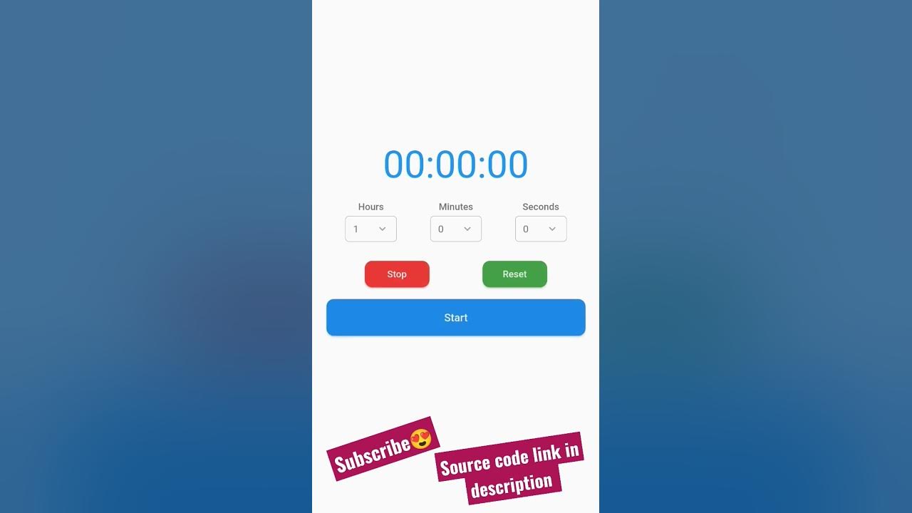 'Video thumbnail for Custom Flutter Timer App | Free Source Code | Flutter Tutorial | Timer App In Flutter | Flutter App'