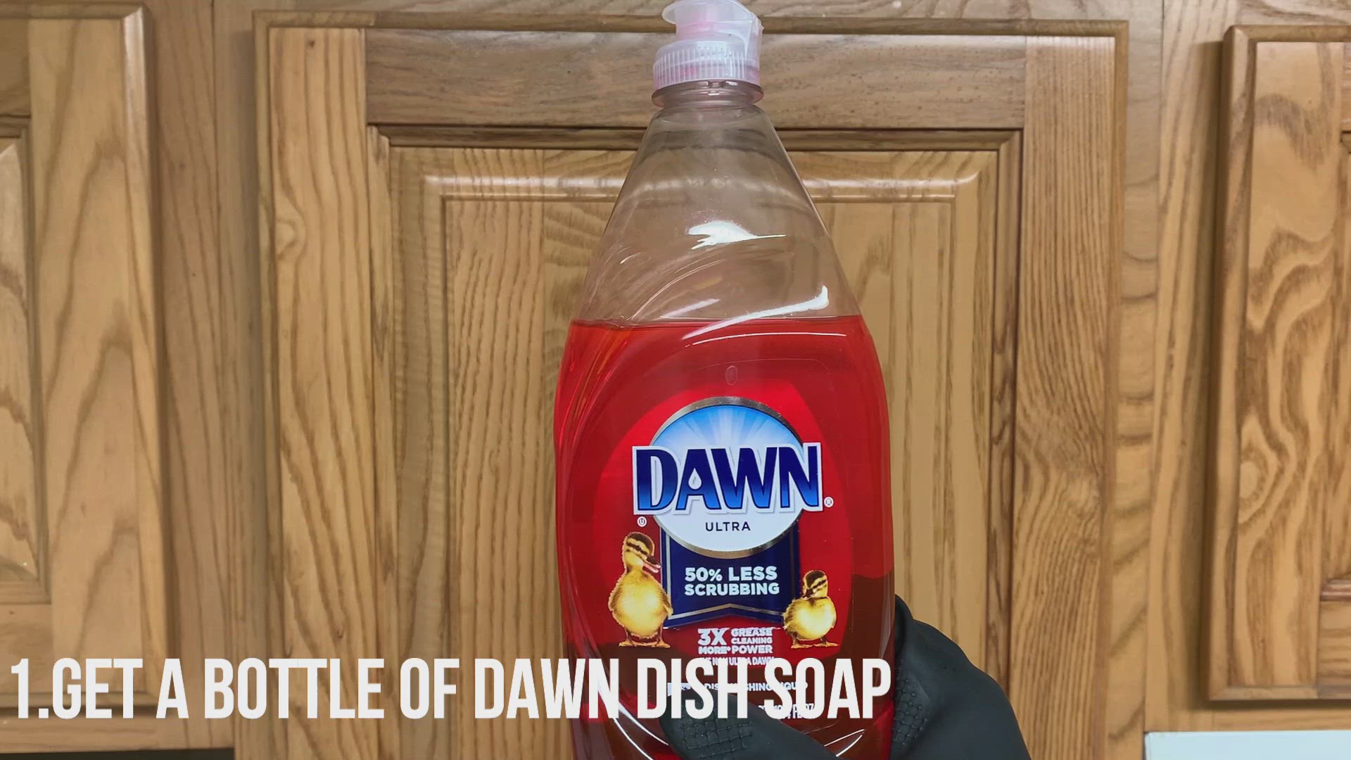 'Video thumbnail for How to clean greasy kitchen cabinets'