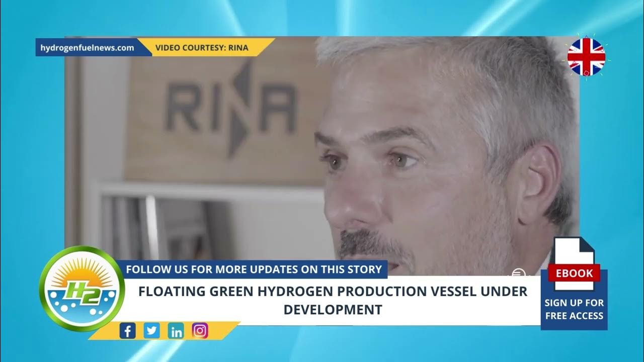 'Video thumbnail for Floating green hydrogen production vessel under development'