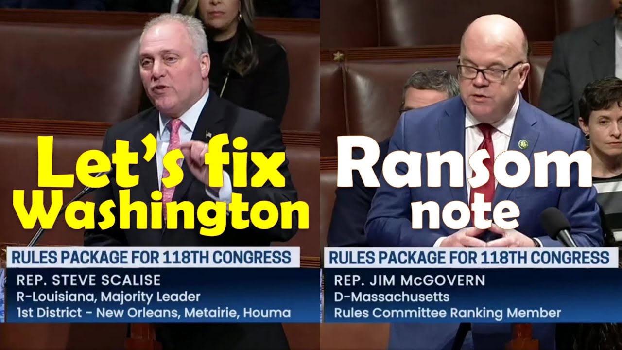 Video thumbnail for GOP vows to fix broken Washington with new rules package Democrats label 'a ransom note to America'