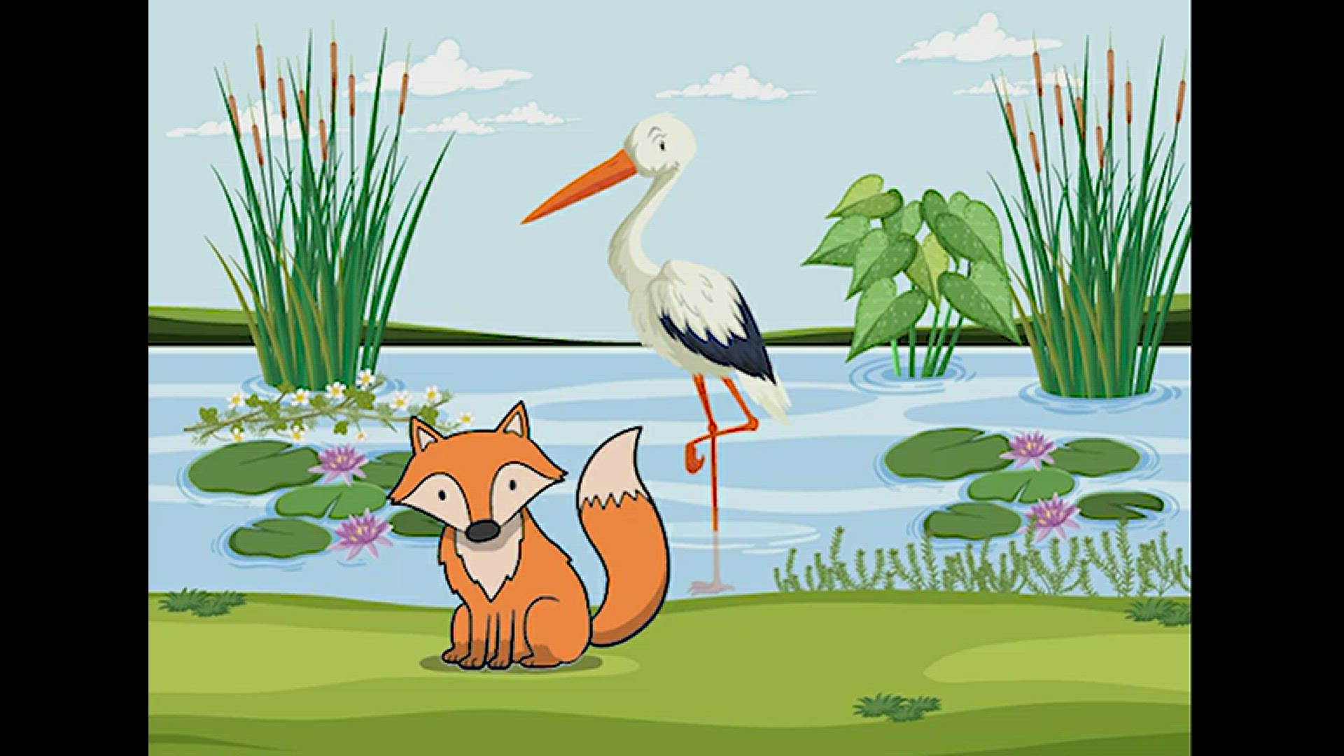 'Video thumbnail for The Fox and the Stork - השועל והחסידה'
