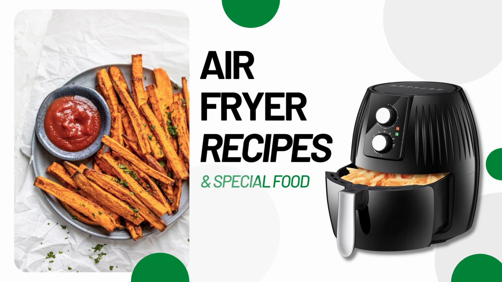 'Video thumbnail for Air Fryer Recipe - Sweet Potato Fries '