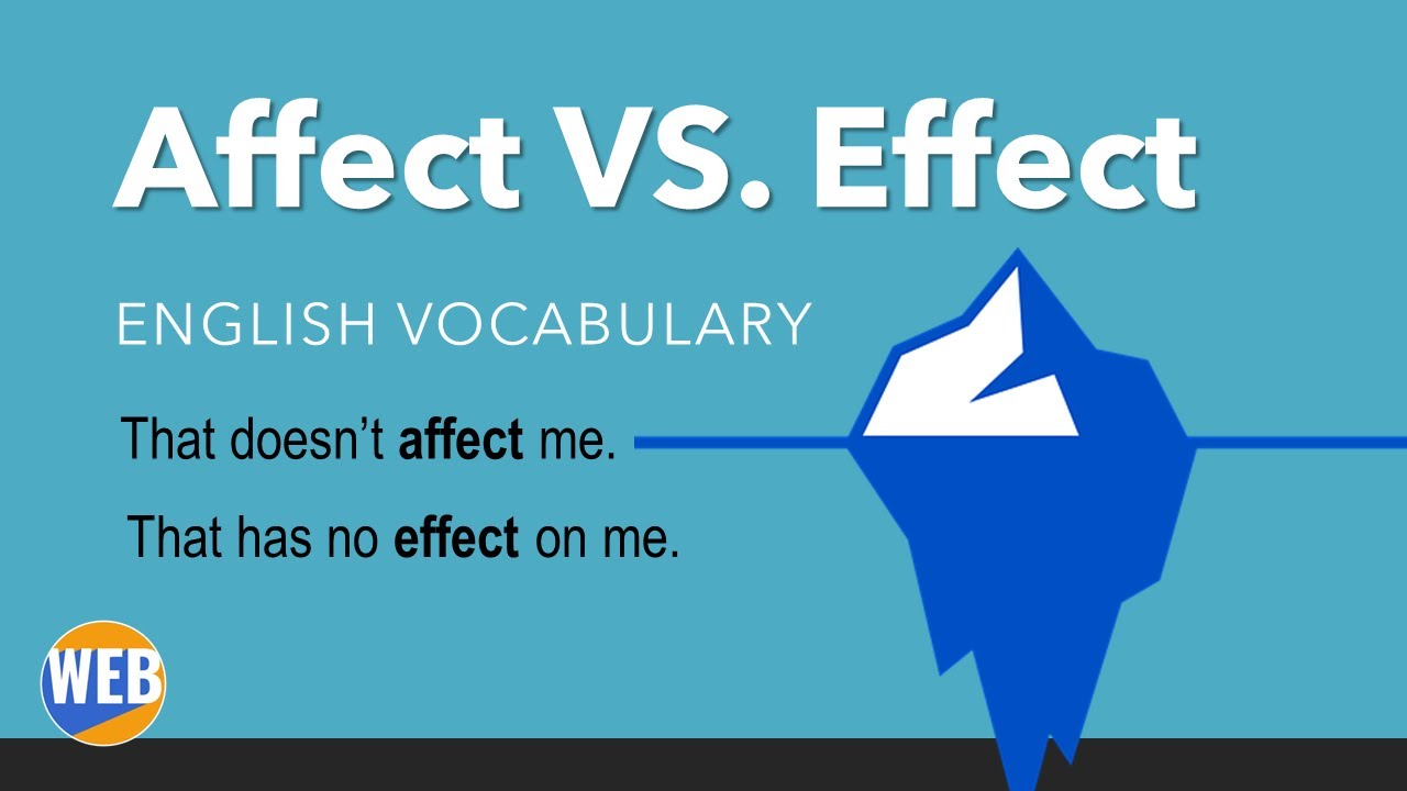 'Video thumbnail for Affect and Effect English vocabulary '