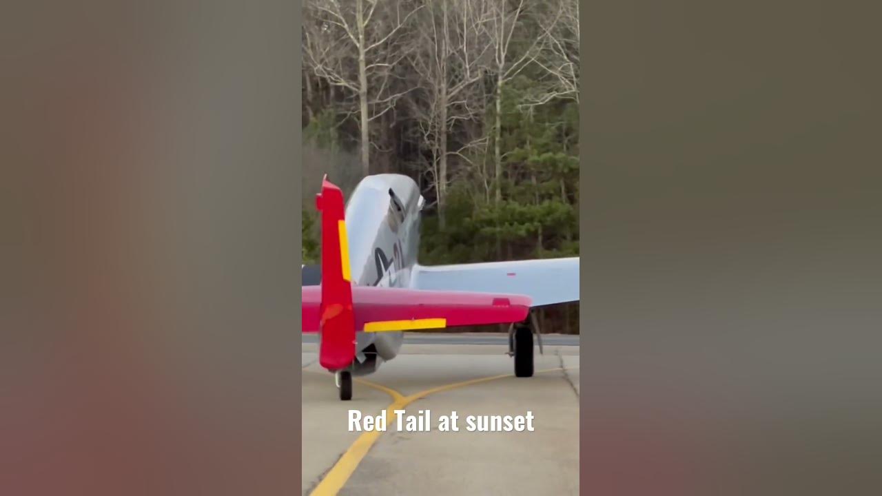 Video thumbnail for CAF Red Tail Squadron P-51 Mustang landing at sunset, what else? #aviationhistory #avgeek #warbird