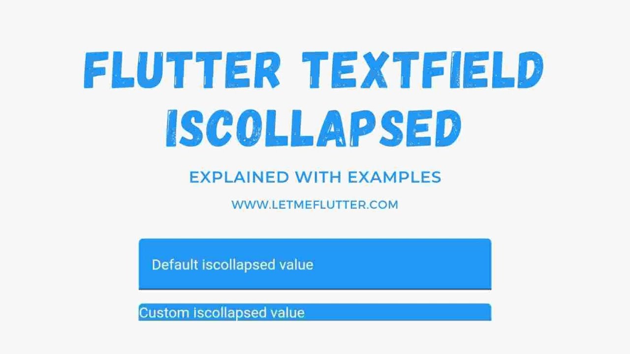 'Video thumbnail for Flutter Textfield IsCollapsed | Flutter Tutorial | Flutter For Beginners'