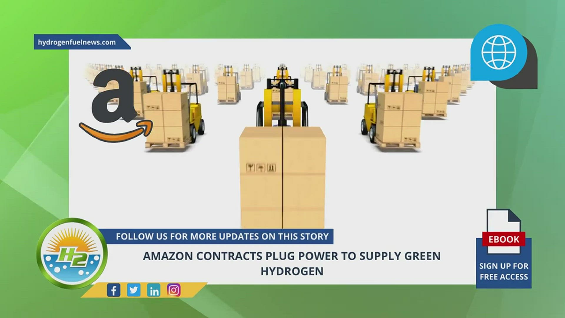 'Video thumbnail for French Version - Amazon contracts Plug Power to supply green hydrogen'