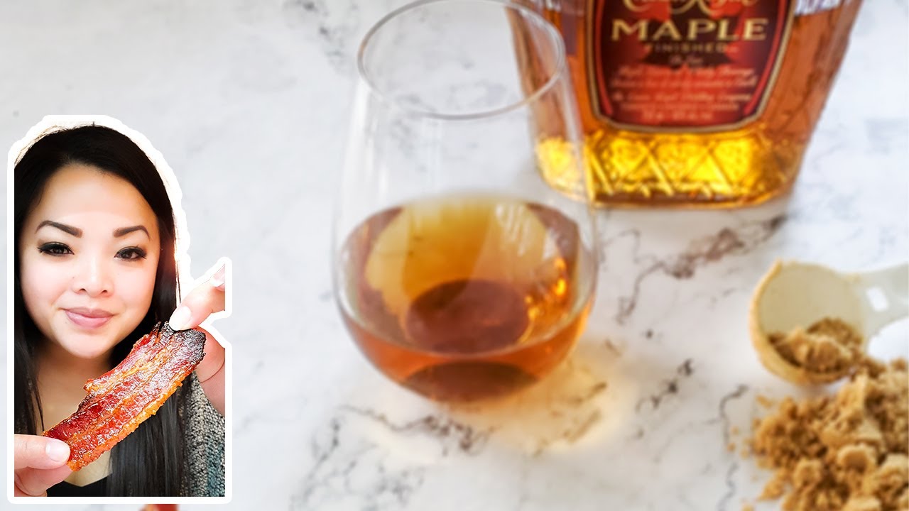Video thumbnail for Maple Whiskey and Brown Sugar Candied Bacon