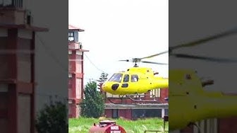 Video thumbnail for Helicopter Landing at Kathmandu Airport #shorts