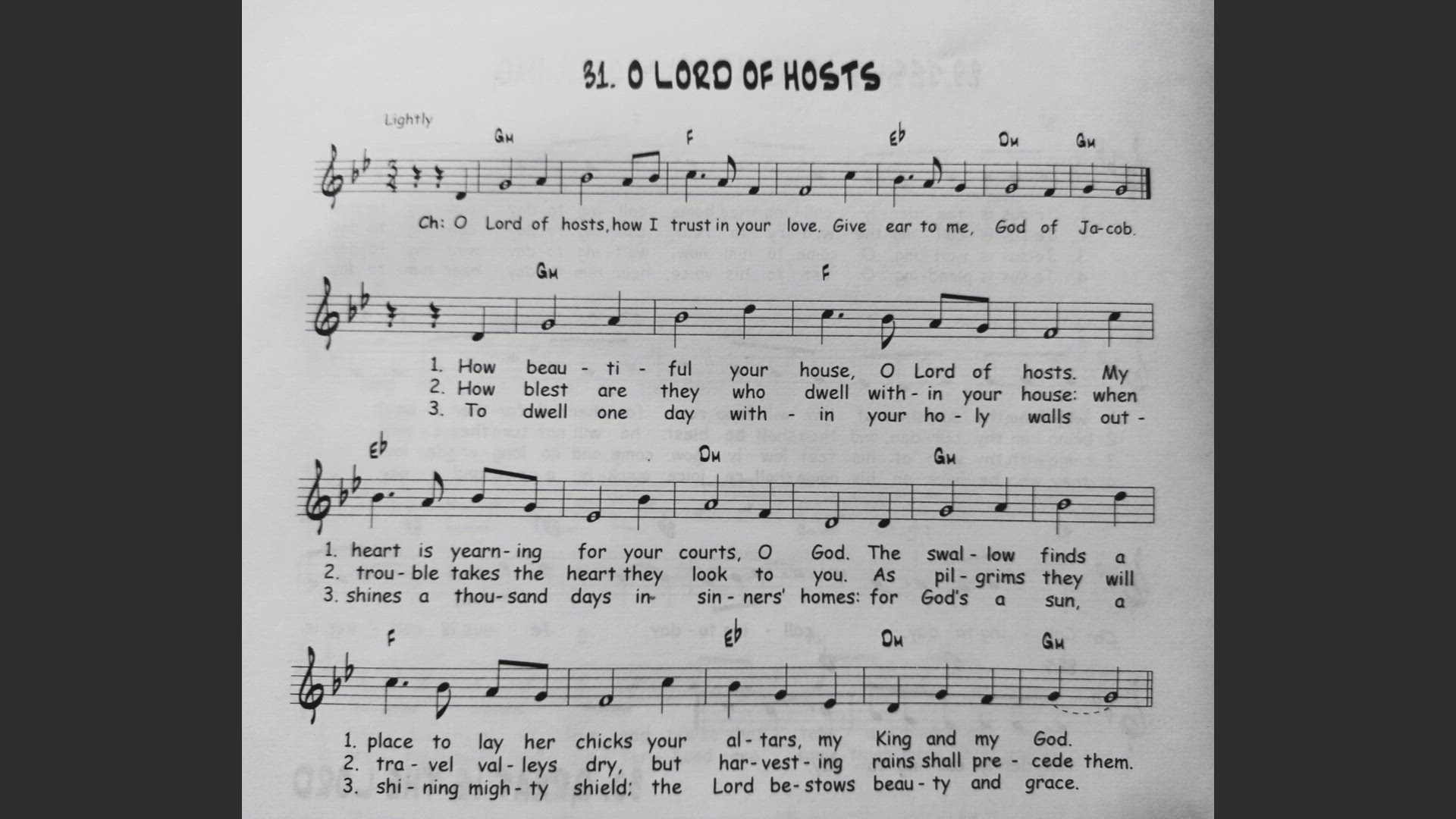 'Video thumbnail for O Lord of Hosts - Catholic Mass Song Sheet Music'