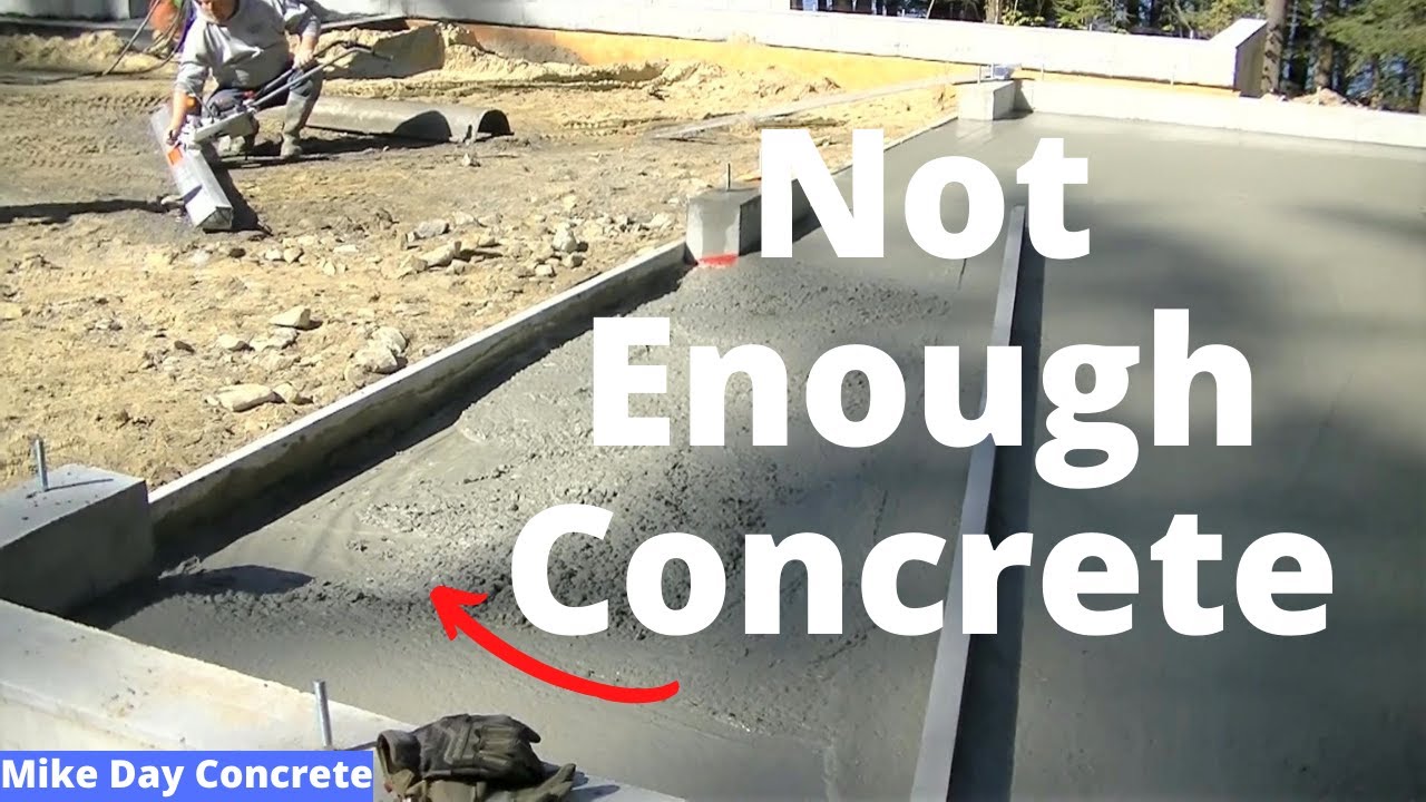 'Video thumbnail for I Didn't Order Enough Concrete To Finish The Floor (What happens when you run out!)'