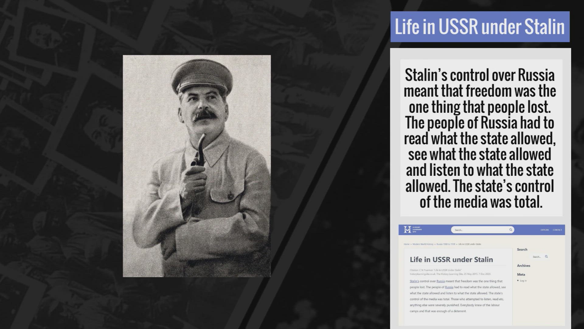 stalin quotes fear