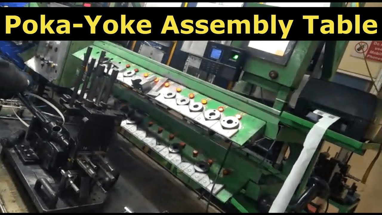 Poka Yoke Assembly Table - Example in Manufacturing