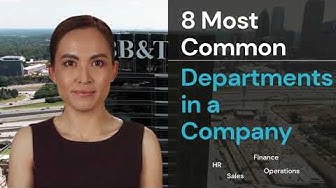 Video thumbnail for Departments in a Company