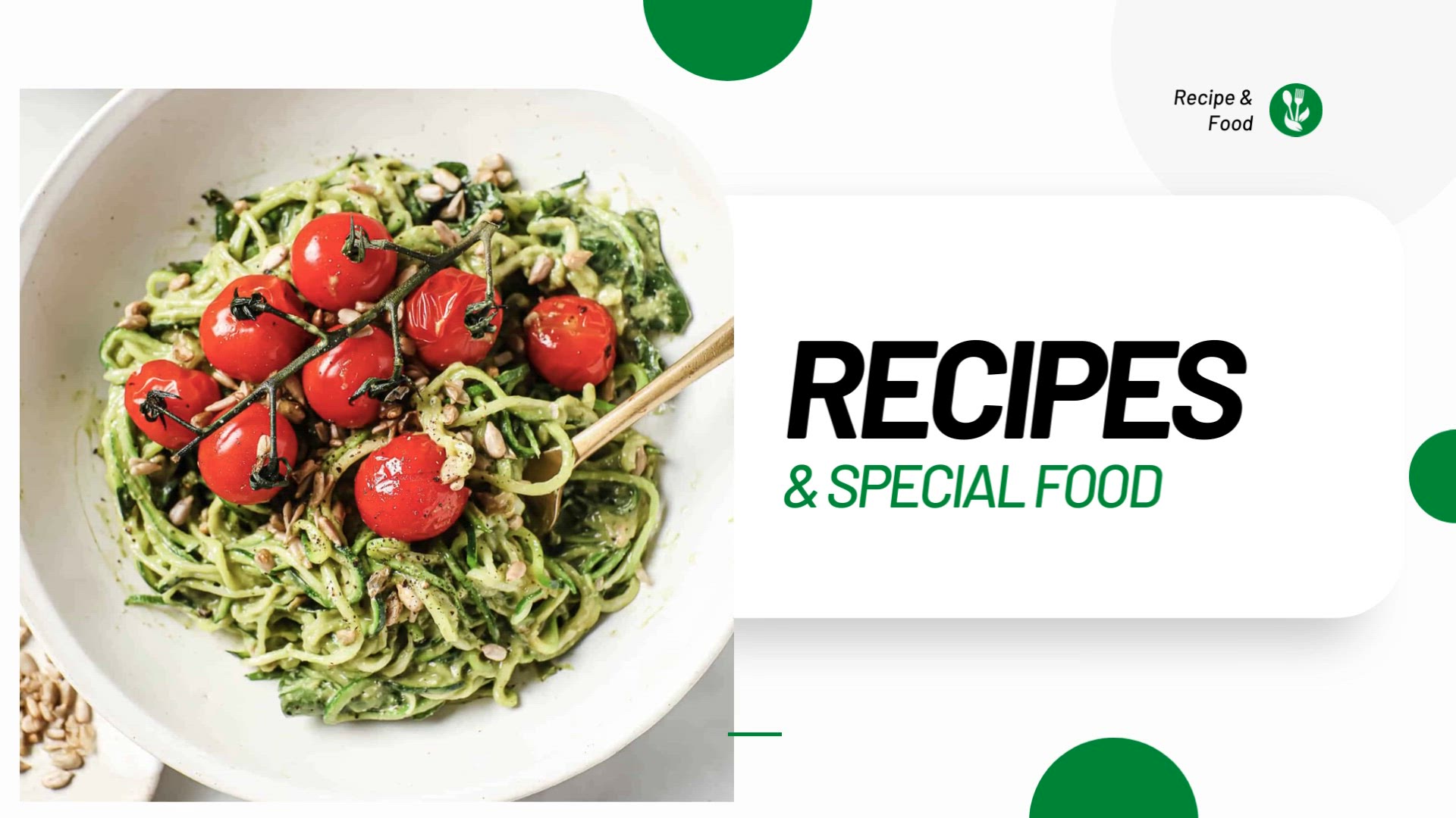 'Video thumbnail for Healthy Zucchini noodles with pesto and cherry tomatoes Recipe'
