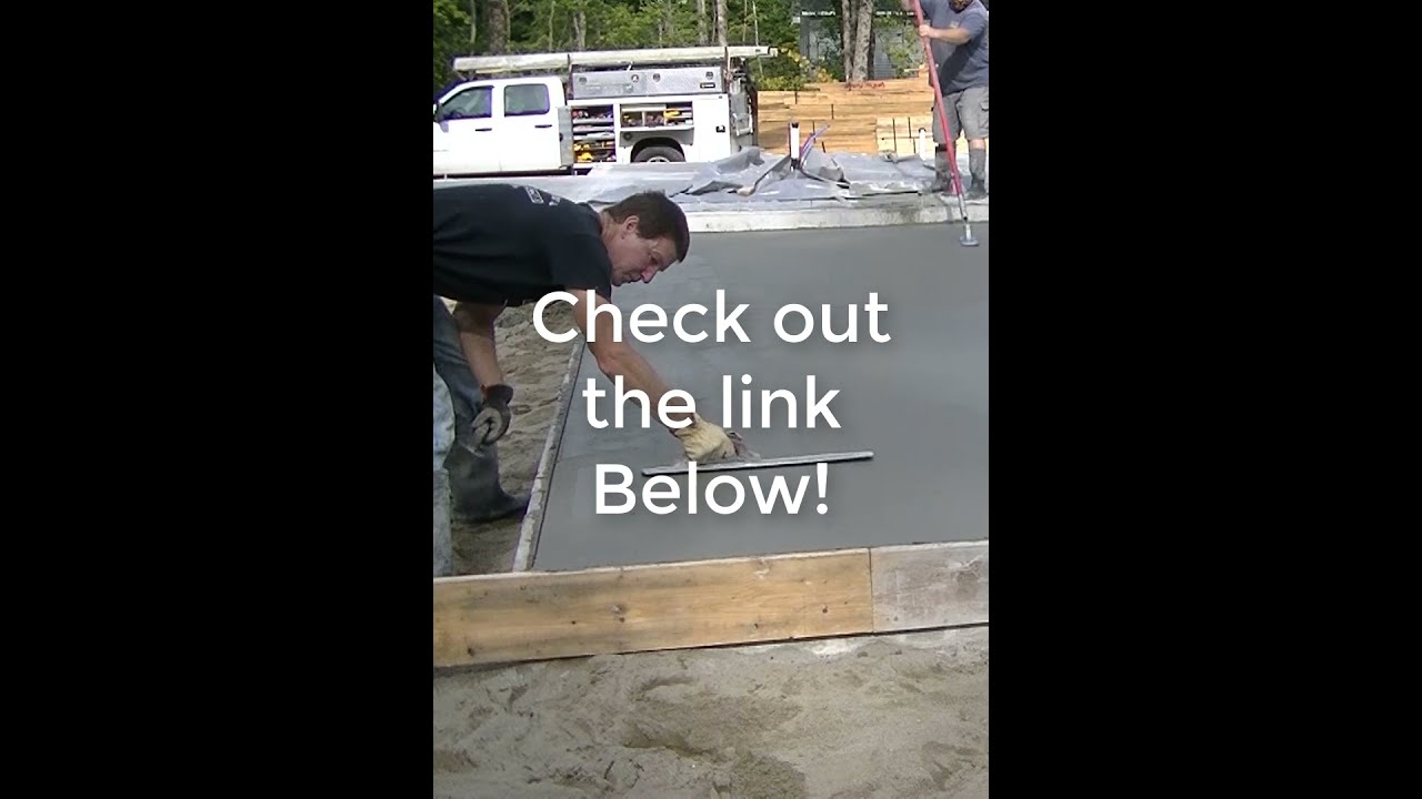 'Video thumbnail for Helping You Learn How To Work With Concrete (Pouring & Finishing) #Shorts'