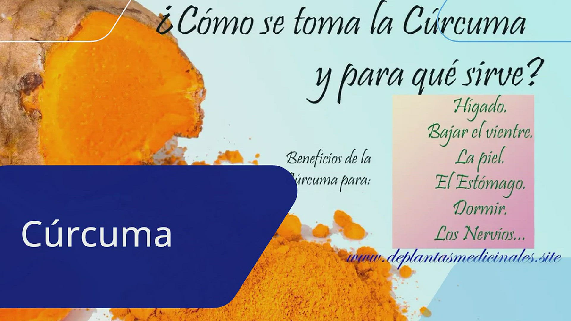 Video thumbnail for curcuma para que sirve