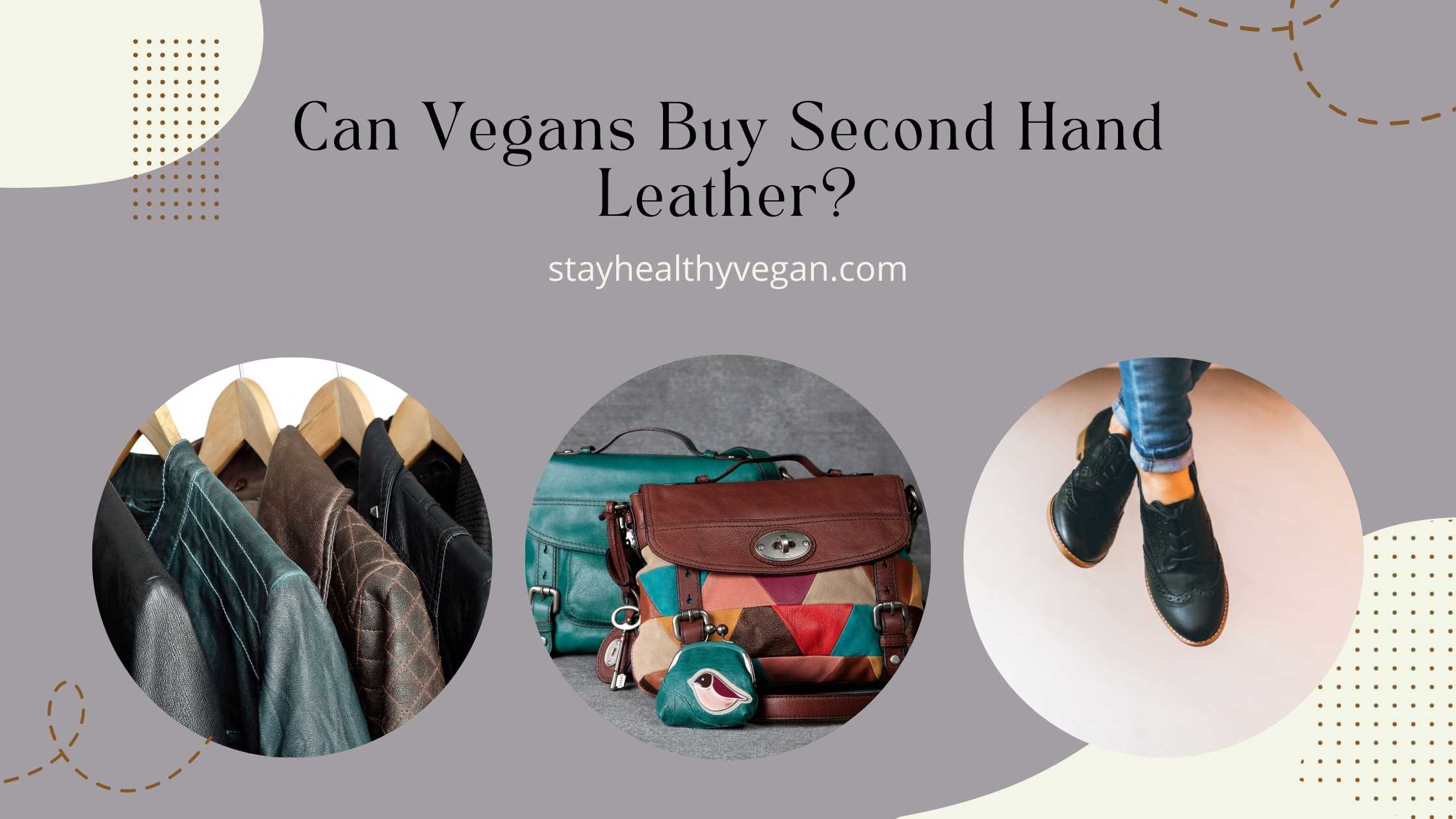 Video thumbnail for is second hand leather vegan?