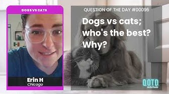Video thumbnail for Erin says cats are way smarter and more loyal than dogs. They’ll outlast us all!