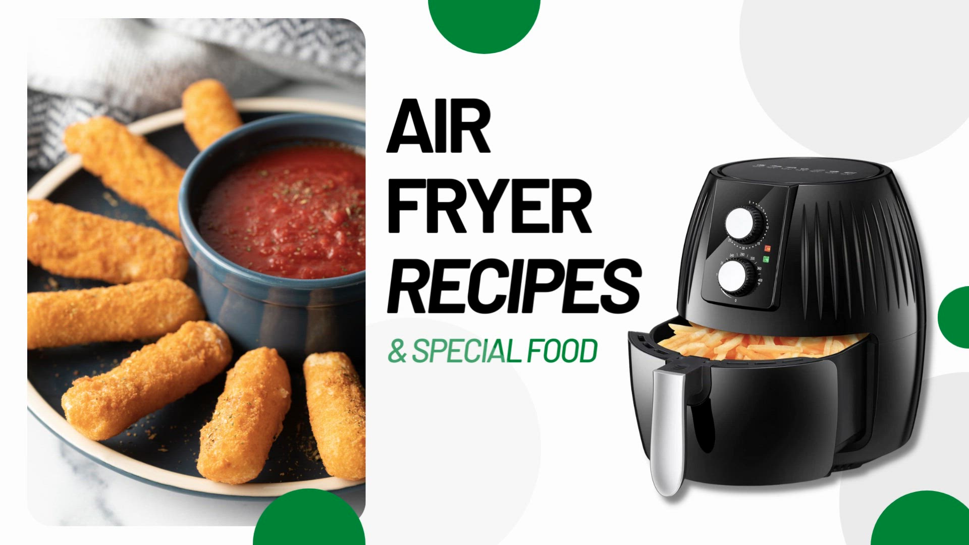 'Video thumbnail for Summer Air Fryer Recipes - Mozzarella sticks'