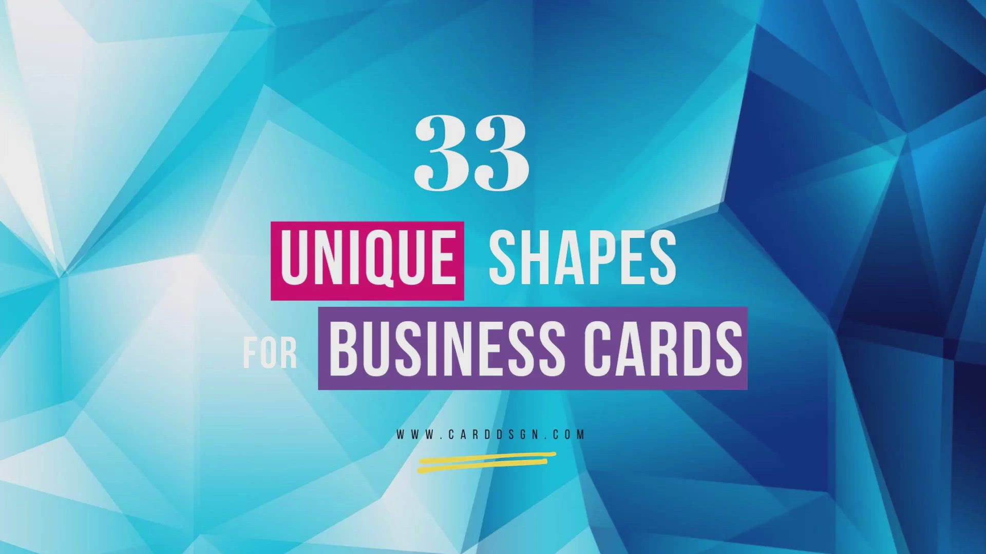 Video thumbnail for 33 Unique Shapes for Business Cards