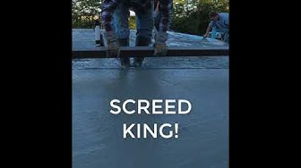 'Video thumbnail for The Screed King! (How to screed concrete) #Shorts'