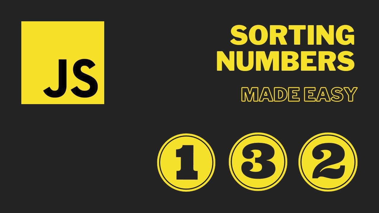 'Video thumbnail for Sort Numbers in JavaScript'
