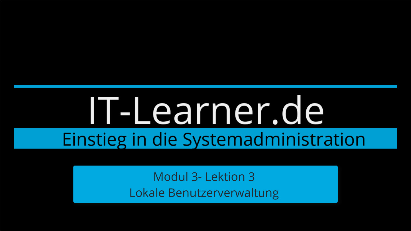 Video thumbnail for M3-L3-Lokale-Benutzerverwaltung