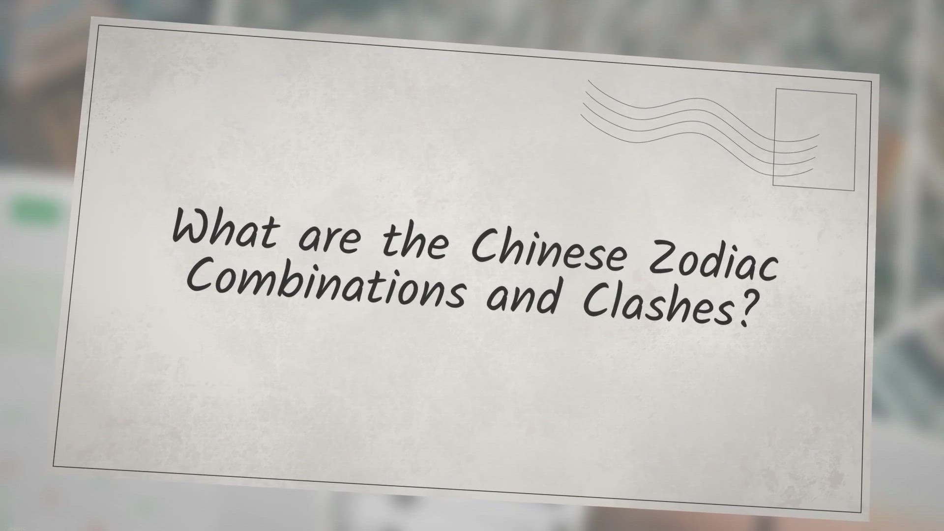 Video thumbnail for What Are The Chinese Zodiac Combinations And Clashes?