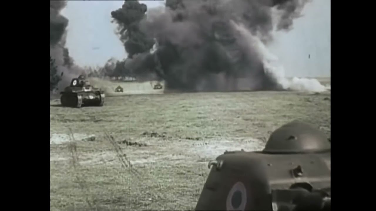 'Video thumbnail for German Luftwaffe Stukas blasting French tanks in 1940.'
