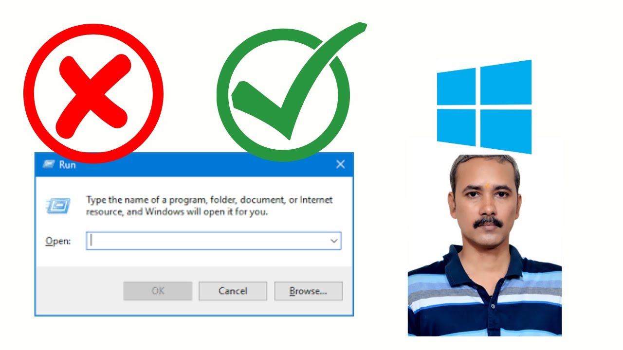 'Video thumbnail for How to Enable or disable Run Command box (Win + R) in Windows 10, 8, and 7?'