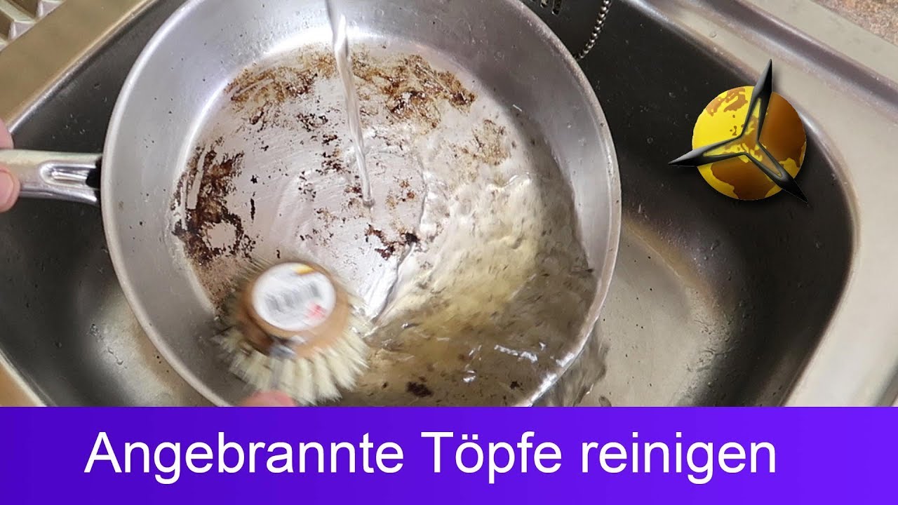 'Video thumbnail for Angebrannten Topf / Pfanne einfach reinigen - DIY'