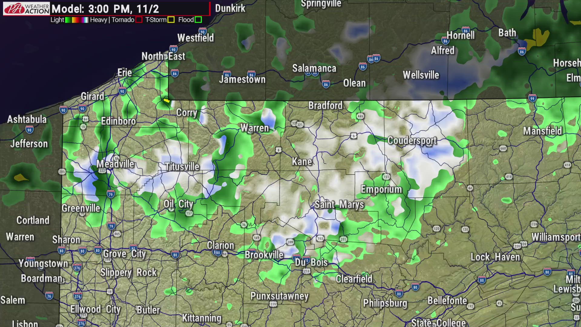 Video thumbnail for Tuesday-Wednesday Lake Effect