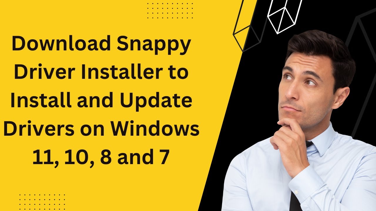 'Video thumbnail for Download Snappy Driver Installer to Install and Update Drivers on Windows 11, 10, 8 and 7'
