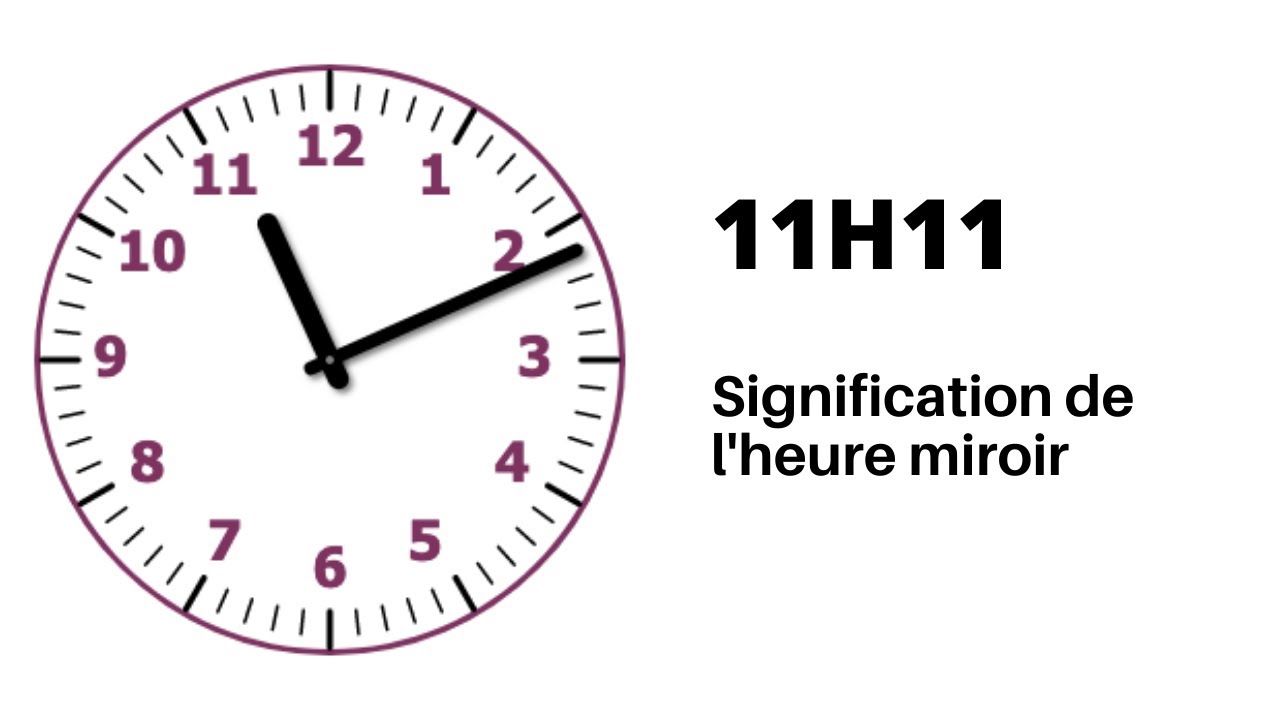 'Video thumbnail for Heure miroir 11h11 : Signification'