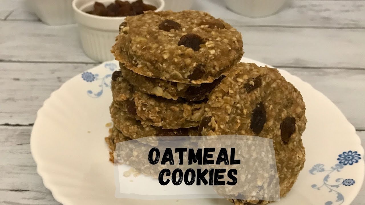 Video thumbnail for Oatmeal Cookies | 3-Ingredient Cookies | Healthy Cookies | Happy Tummy Recipes