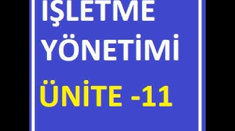 'Video thumbnail for İşletme Yönetimi ünite -11 Soruları'