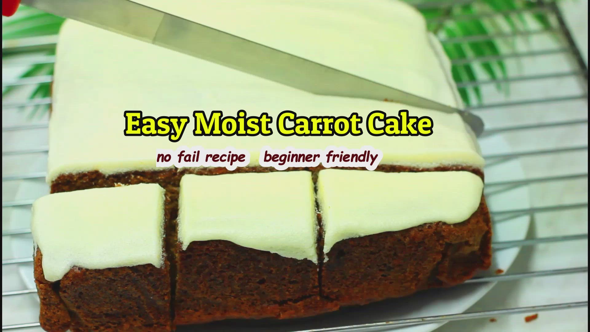 'Video thumbnail for Carrot Cake – simple carrot cake recipe with cream cheese frosting'