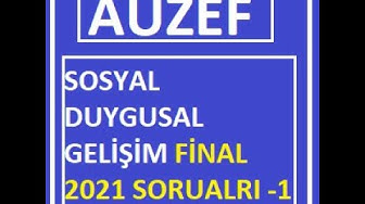 'Video thumbnail for Sosyal - Duygusal Gelişim 2021 Final Çıkan Sorular -1'