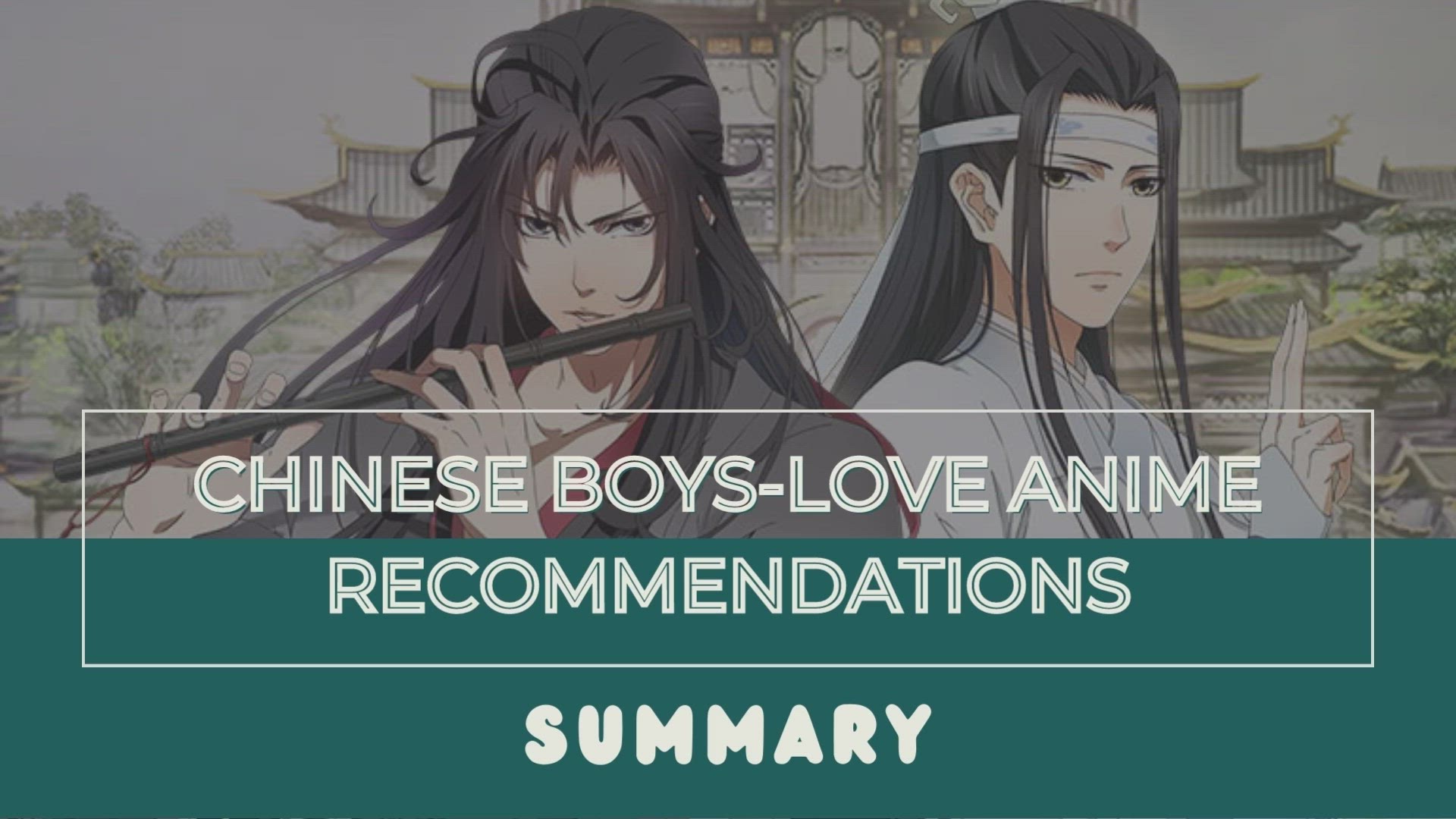 Best Chinese Romance Anime Series Recommendations