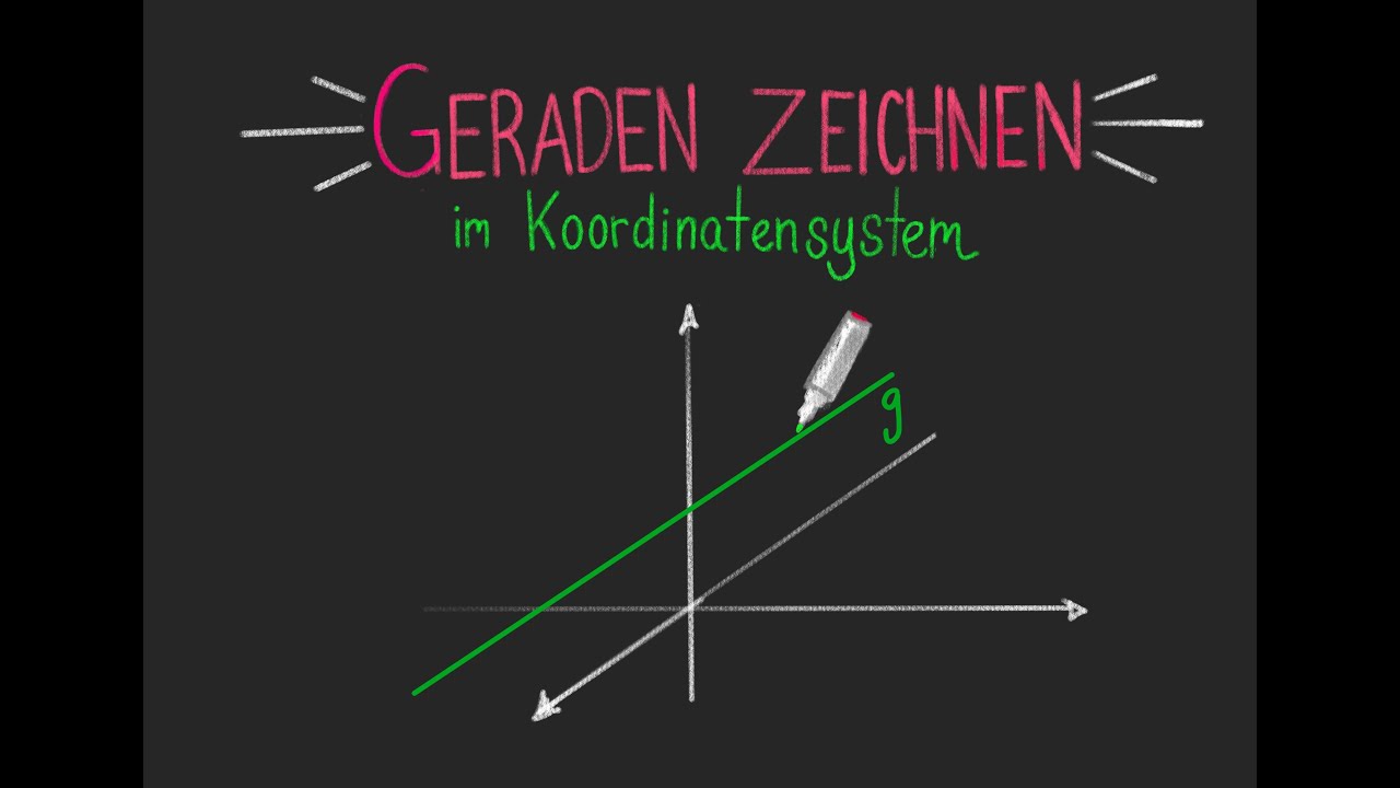 'Video thumbnail for Gerade im dreidimensionalen Koordinatensystem zeichnen'