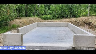 'Video thumbnail for DIY Concrete Foundation for a Garage or Shed (With Curb Wall!)'