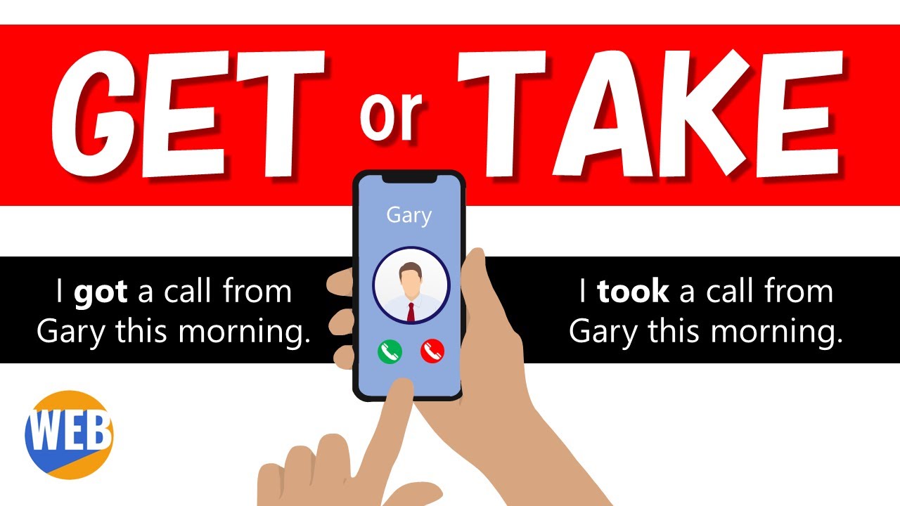 'Video thumbnail for 💬The difference between GET and TAKE (🤔Confusing English)'