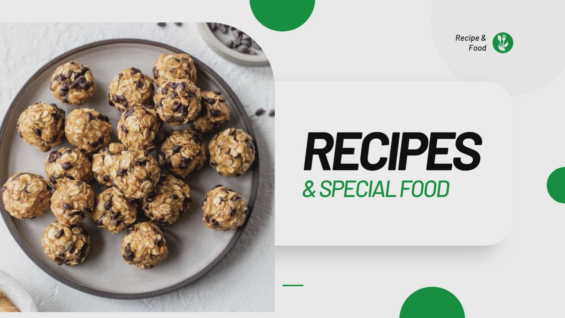 'Video thumbnail for Oatmeal Energy Bites Recipes'