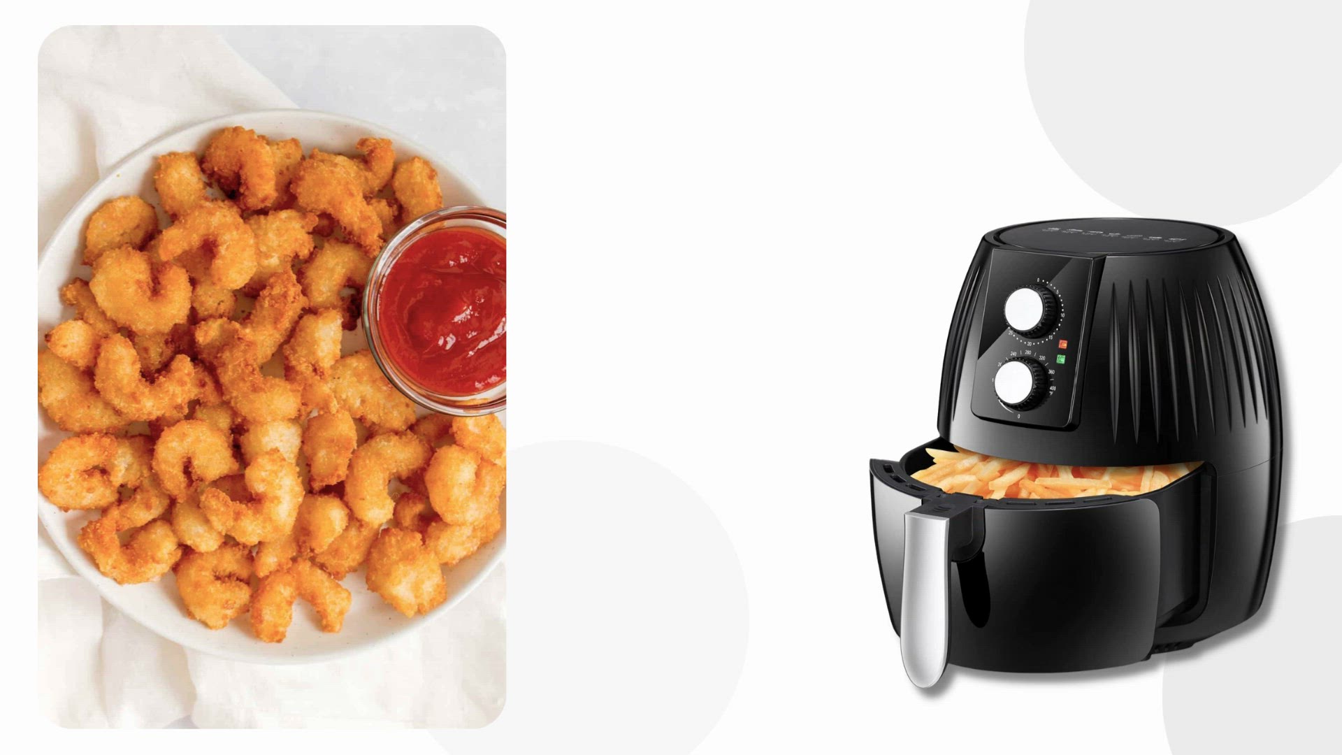 'Video thumbnail for Air Fryer Recipe - Popcorn Shrimp'