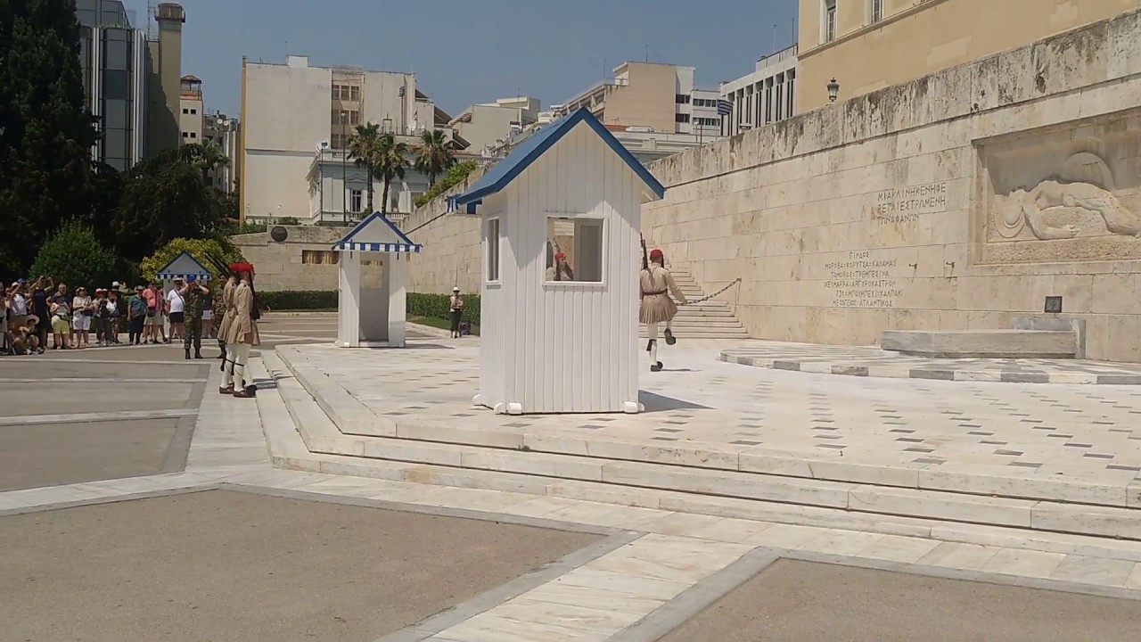 'Video thumbnail for Changing of the guard at Parliament House, Athens Greece'