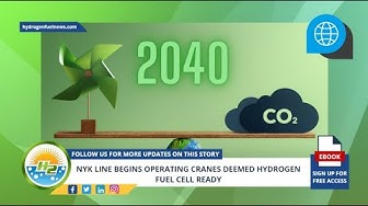 'Video thumbnail for French Version - NYK Line begins operating cranes deemed hydrogen fuel cell ready'