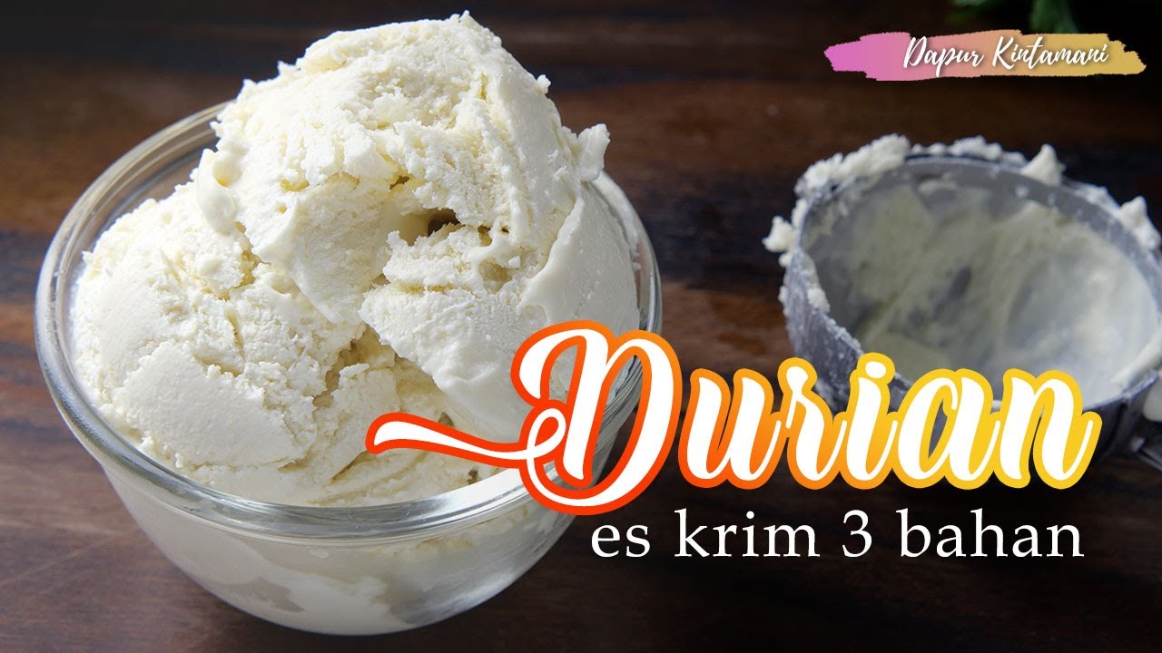 Video thumbnail for Es Krim Durian Lembut Hanya 3 Bahan