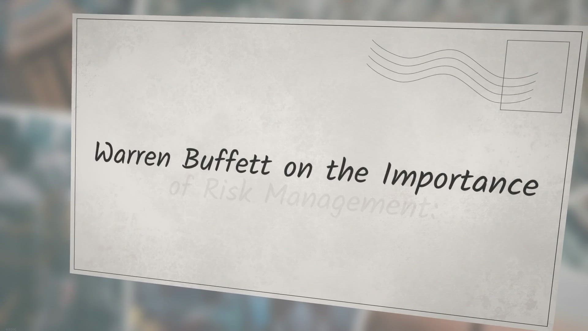 'Video thumbnail for Warren Buffett on the Importance of Risk Management:'